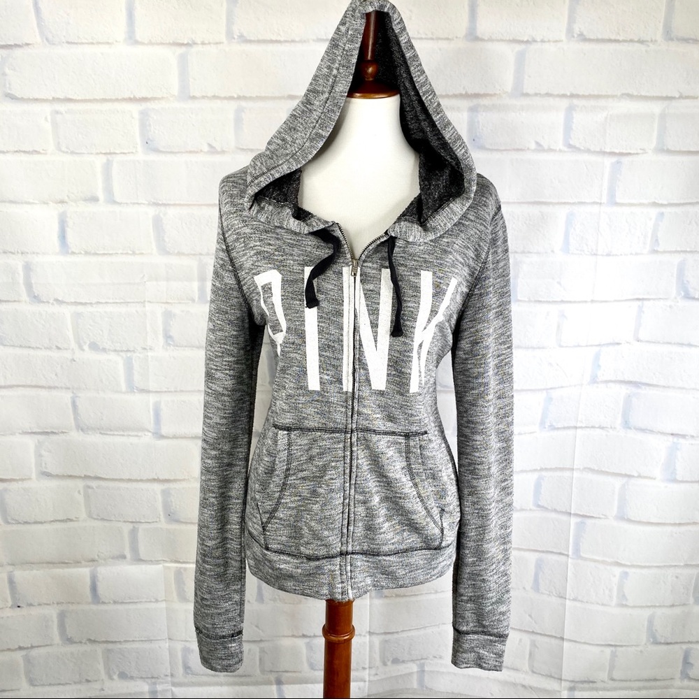 V I C T O R I A’ S S E C R E T: Grey Hoodie (PINK)